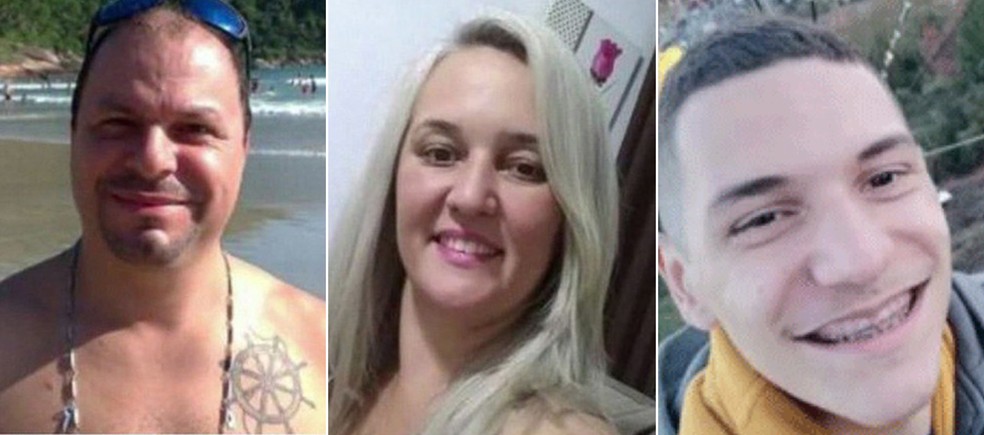 Romuyuki, Flaviana e Juan foram encontrados carbonizados no ABC — Foto: Reprodução/TV Globo