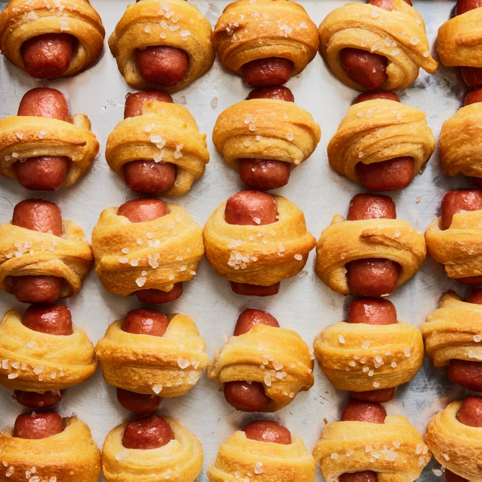 Pigs In A Blanket pigs in a blanket with a mustard dippings sauce