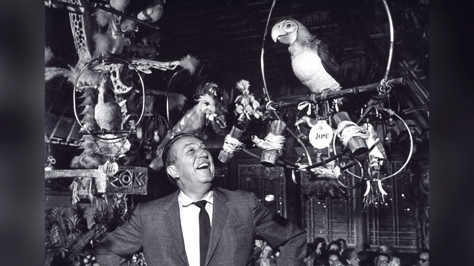 Walt Disney in Disneyland Tiki Room